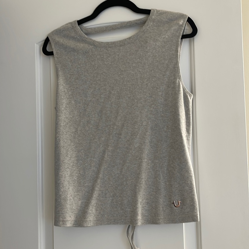 True religion cut out back tank top